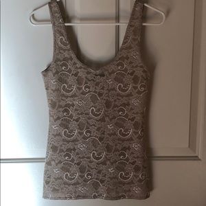 Talula. Beautiful Lace Nude Tank Top.